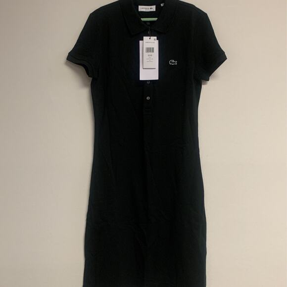 Lacoste Women's 32/0 Classic Short Sleeve Stretch Mini Pique Polo Dress,… - Picture 2 of 7